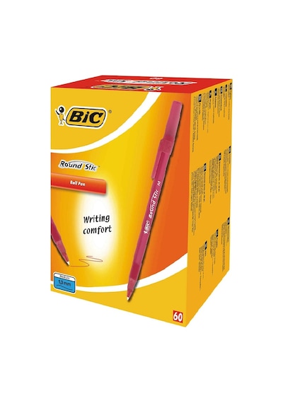 Bic Round Stic 60'lı Kırmızı Tükenmez Kalem 921332