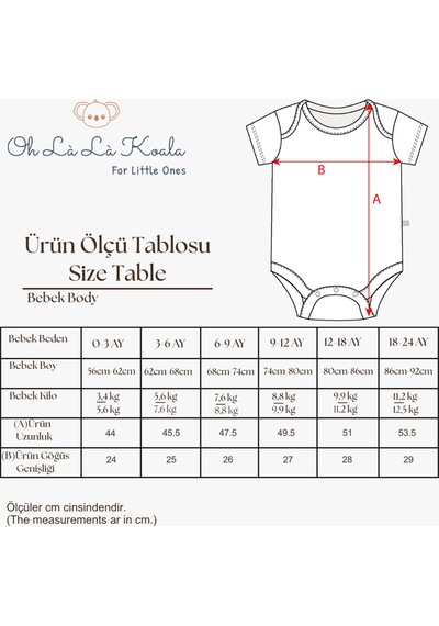 Ohlalakoala 3lü Nakışlı Kısa Kollu Çıt Çıtlı Body Zıbın Model 7 Çok Renkli