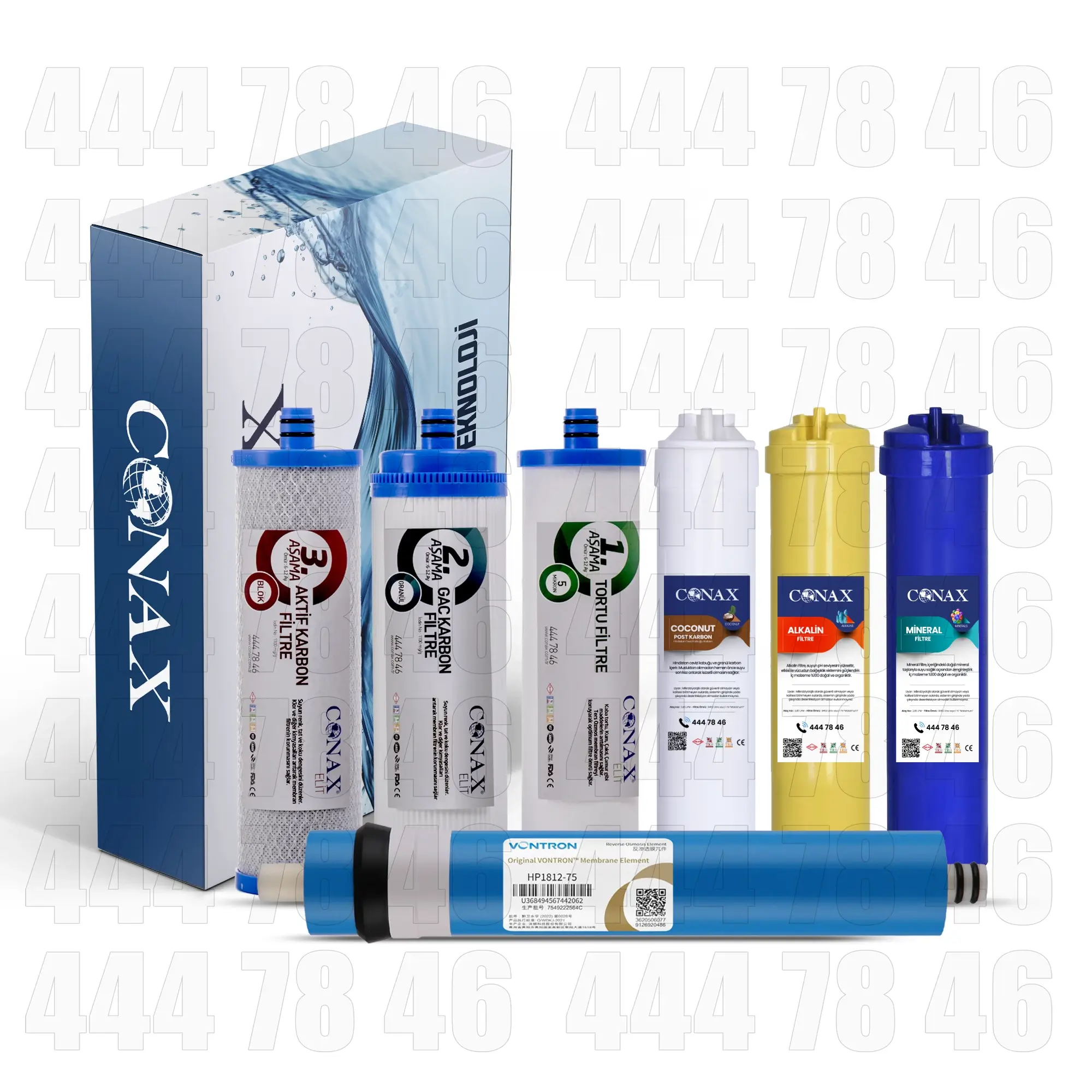 Conax Special 7 Aşama Vontron Membran  Filtre Seti Conax