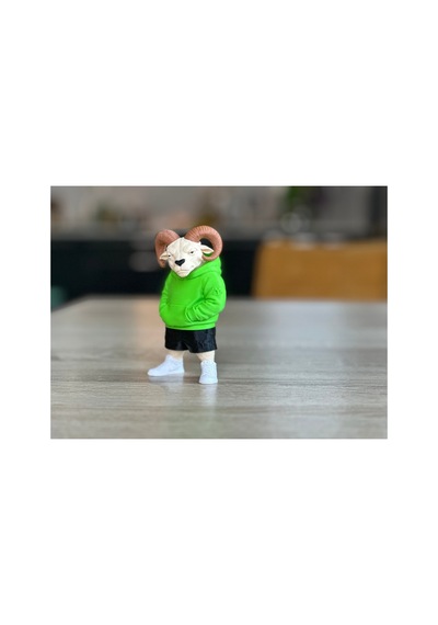 Kapüşonlu Koç Figür 10cm-3d Baskı-kolleksiyonluk Biblo
