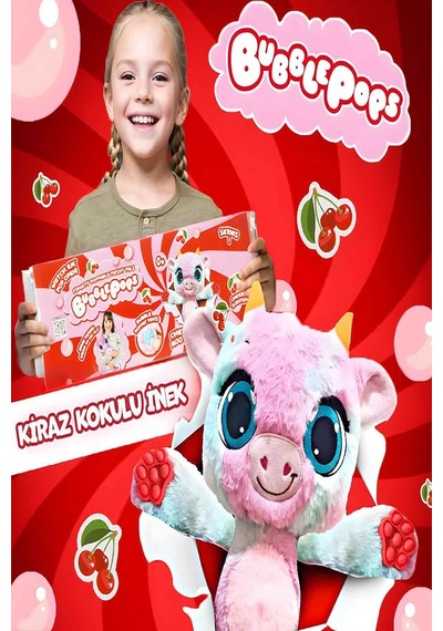 Bubble Pops Cherry Moo Cow: Kokusuyla Büyüleyen Şişme Peluş İnek