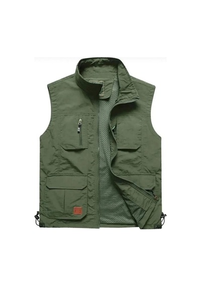 Modapasaj Taktikal Outdoor Yelek Haki Rengi Kalıplar Dardır Bir Beden Büyük Alınız Haki