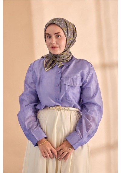 Silk Home Yaz Esintisi Eşarp 150002-09 Yeşil Gri, Yağ Yeşili, Leylak, Kiremit