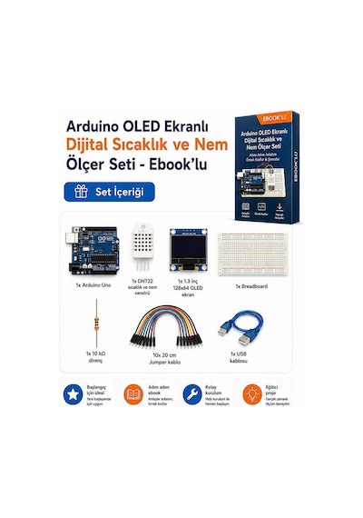 Arduino Oled Ekranlı Dijital Sıcaklık Ve Nem Ölçer Seti - Ebook Lu