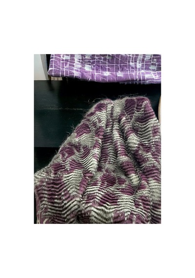 Zp İthal Pembe Beyaz Peluş Kumaş 50x150 Cm Yumuşak Dokulu Dekoratif Döşemelik Peluş Kumaş Beyaz Pembe Beyaz Pembe