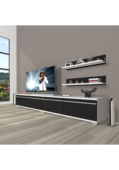 Decoraktiv Eko 220t Mdf Tv Ünitesi Tv Sehpası Beyaz - Ceviz
