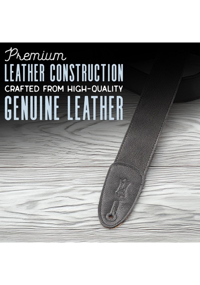 Levy's Leathers M7gg3-blk Giysi Deri Gitar Askısı, Siyah