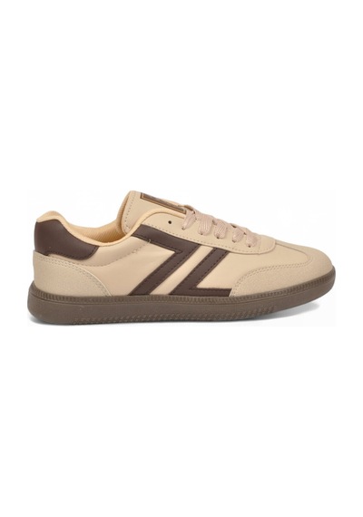 Lento Bej Bağcıklı Hafif Rahat Unisex Yürüyüş Ve Spor Ayakkabı Sneaker 234750