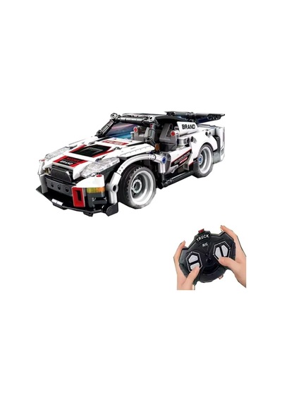 Blok Racing Uzaktan Kumandalı Araba Yapım Blok Seti 380 Parça 2.4ghz Rc 6+