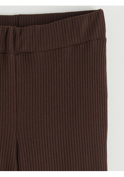 Lcw Comfort Kahverengi Beli Lastikli İspanyol Paça Kadın Pantolon
