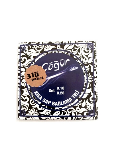 Çöğür 3cgr18 3 Takım Kısa Sap Saz Teli 0.18 Takım Bağlama Teli 004/cbt