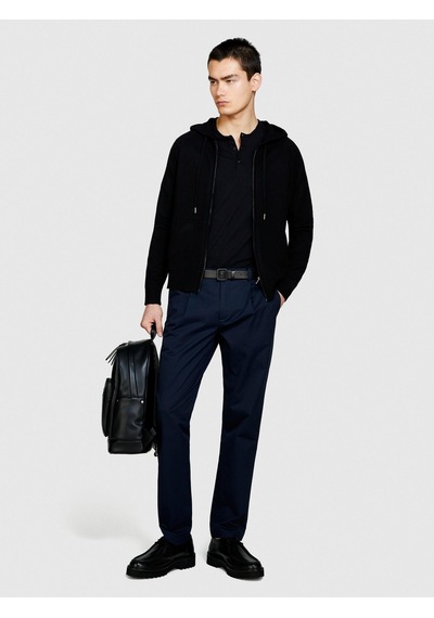Sisley %100 Pamuk Önü Pileli Dar Paça Pantolon Erkek Lacivert Pantolon - 324p4fbhsf03u