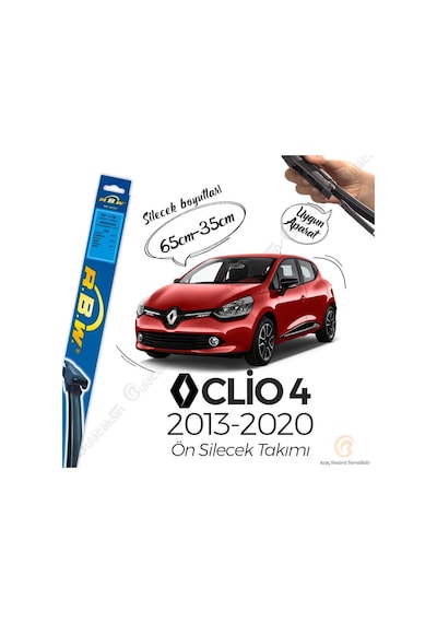Renault Clio 4 Muz Silecek Takımı (2012-2020) RBW