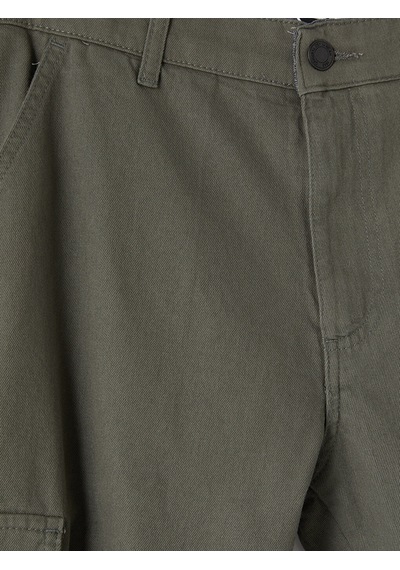 Lcw Jeans Yeşil Regular Fit Erkek Kargo Jean Şort