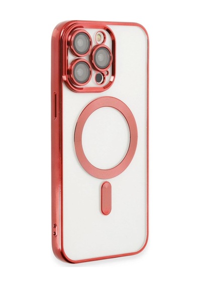 Apple İphone 15 Pro Max Kılıf Kross Magneticsafe Kapak - Kırmızı Çok Renkli