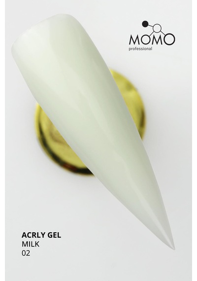 Momo Professional Protez Tırnak İçin Poly Gel Poli Jel Acryl Gel No.02 Süt Beyazı 30 Gr