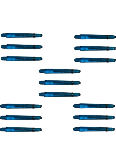 5 Set 15 Adet 48mm Mavi Polikarbon Şeffaf Dart Shaft-şaft.