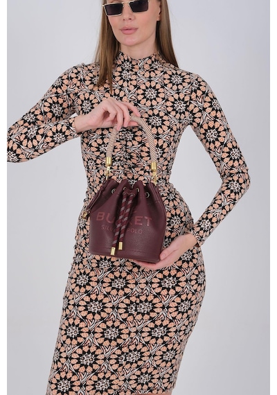 Silver Polo Sp1248 Kadın Omuz Çantası Mini Rolax Bordo-bordo