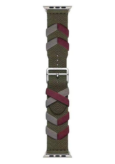 Apple Uyumlu Watch 44mm Zore Krd-97 Sarmal Örgü Tasarımlı Kordon
