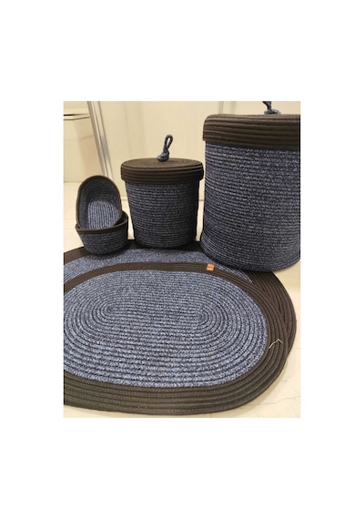 Jüt Hasır 6 Lı Banyo Paspas Takımı Bohem Tarzı Paspas:50x80/ 40x60 /çamaşır Sepet 40x36 ,25x26 Kırçılmavi Siyah Kırçılmavi Siyah Jüt Hasır 6 Lı Banyo Paspas Takımı Bohem Tarzı Paspas:50x80/ 40x60 /çamaşır Sepet 40x36 ,25x26 Kırçılmavi Siyah Kırçılmavi Siyah