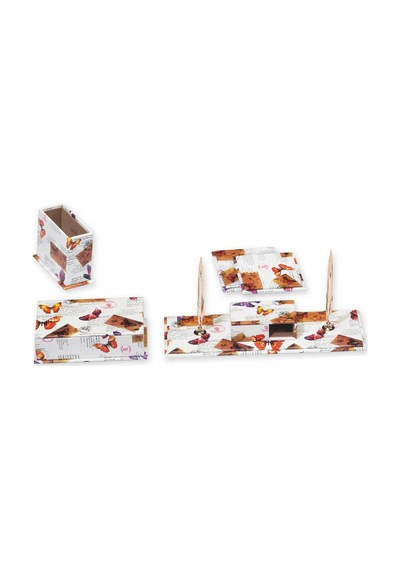 Tabac 6850-344 Multicolor Suni Deri Sümen Takımı Kelebek