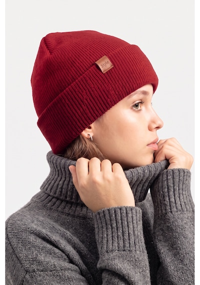Sayzen Your Shine Katlamalı Dokuma Basic Bere Bordo