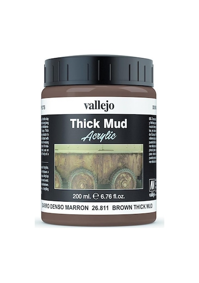 Vallejo 26811 200 Ml. Brown Splash, Çamur Dokusu-54480