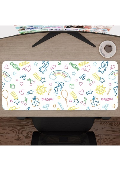 Çocuk Gaming Mouse Pad Kauçuk Kaymaz Taban Mousepad V4, 70x30 Xl