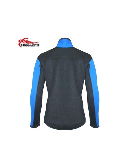 Free - Moto Free-Moto Motorsikletçi Neopren Mavi Polo Mont