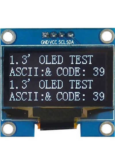 1.3 Inch Iıc Mavi Oled Lcd Modül I2c Seri 1.3 Ssh1106 Dc 3.3v 5v 128x64 Pixel Grafik