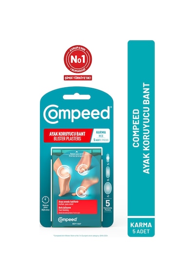 Compeed Sürtünme Önleyici Stick & Acıyı Hızla Hafifleten Hidrokolloid Ayak Koruma Ve Yara Bandı Karma Set