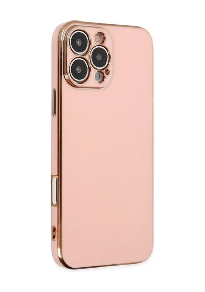 Newface Apple iPhone Uyumlu 16 Pro Kılıf Volet Silikon - Pembe
