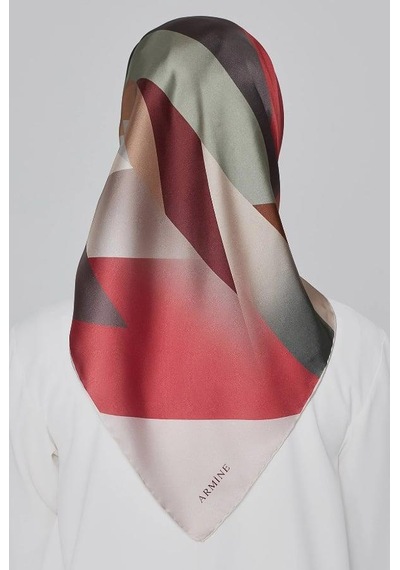 Armine İpek Eşarp Nostalji - 8424-34 Gül Kurusu Twill Gül Kurusu