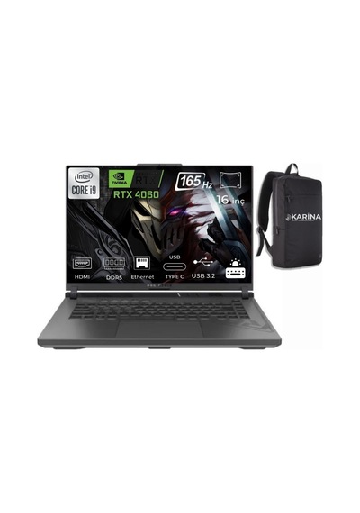 Asus Rog Strix G16 G614JVR-N3096-57 i9-14900HX 64 GB 4 TB SSD RTX4060 Wın11 Pro 16" Fhd Taşınabilir