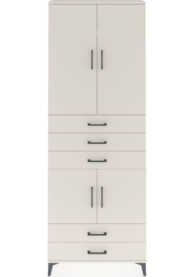 Arges Dolap 4 Raflı 5 Çekmeceli 4 Kapaklı 88x30x243 Aytaşı-ay... Aytaşı