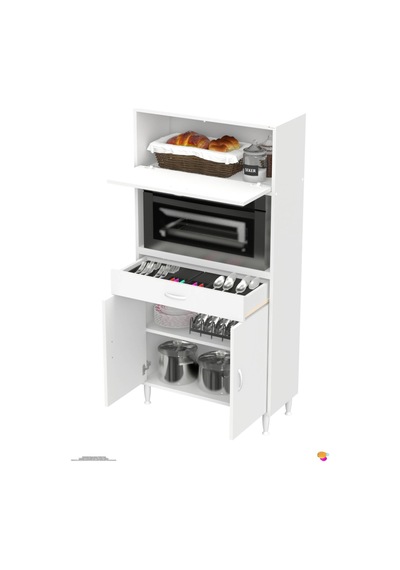 Vio 85 Cm 1 Fırın Veya Mikrodalga Dolabı Çekmeceli Kapaklı Çok Amaçlı Mutfak Dolabı Beyaz Vio 85 Cm 1 Fırın Veya Mikrodalga Dolabı Çekmeceli Kapaklı Çok Amaçlı Mutfak Dolabı Beyaz