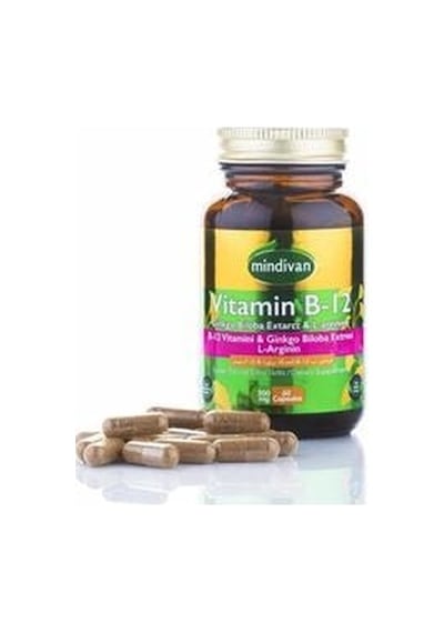 Mindivan Vitamin B12 &Ginkgo Bloba Eki & L Arginin