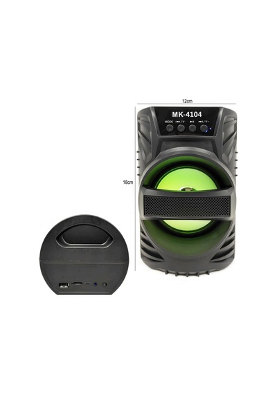MÜZİK KUTUSU ŞARJLI BT/USB/SD/AUX/FM LEDLİ CMİK MK-4104
