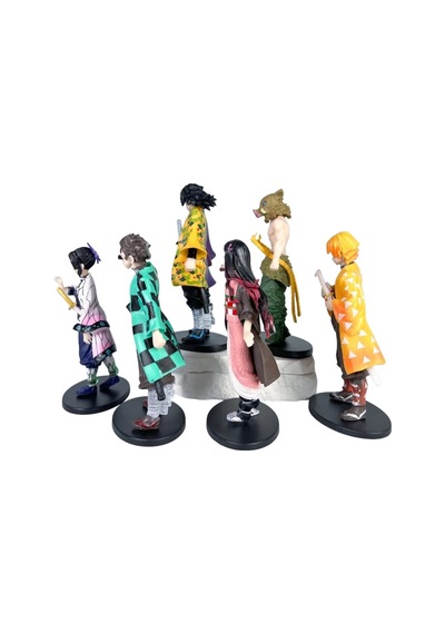 Vıp Yüksek Kalite 16 Cm 6 Lı Demon Slayer Karakter Set Demon Slayer Oyuncakları Demon Slayer Biblo