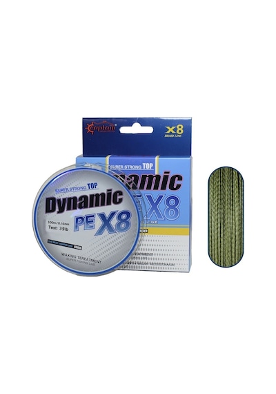 Captain Dynamic PE 8 Örgü İpi Misina 300mt Yeşil 0.16 mm