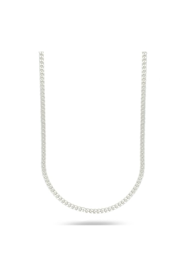 Brezza Lusso Jewelry 925 Ayar Gurmet Gümüş Erkek Kolye Zincir 3.5 Mm 60 Cm (440698128) 60 CM