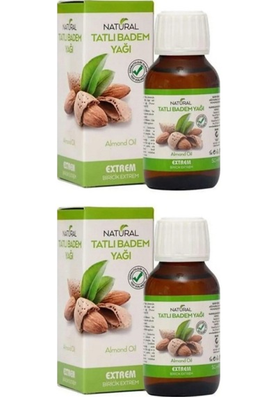 Natural Extrem Tatlı Badem Yağı 2 x 50 ML