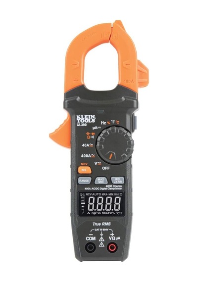 Dijital Kelepçe Ölçer, Otomatik Mesafe 400 Amp Ölçüm Elektronik Ac/dc Voltaj Ac/dc Akım Direnci Ve Trms, Klein To