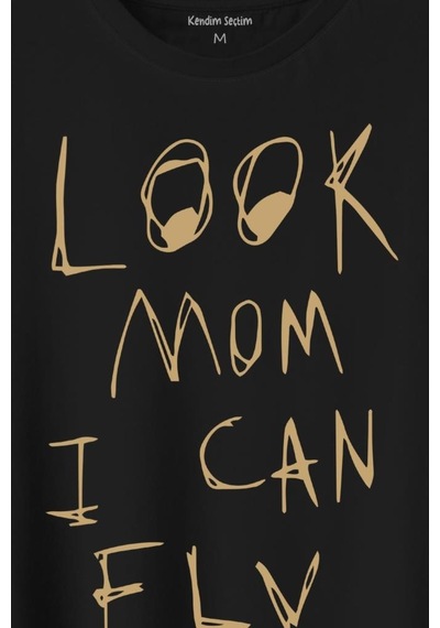 Look Mom I Can Fly Travis Scott Baskılı Tişört Unisex T-shirt 001