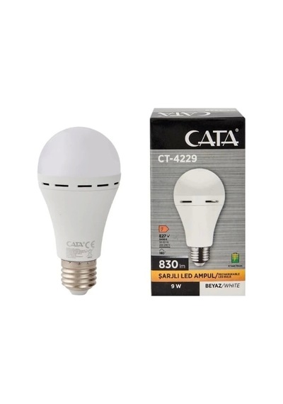 Cata Şarjlı Led Ampul 9 W Beyaz Ct-4229