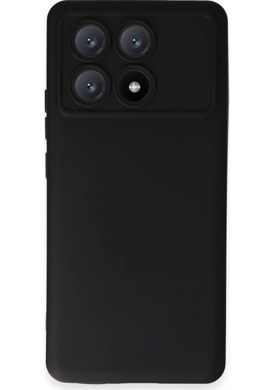 Xiaomi Poco X6 Pro Kılıf Nano İçi Kadife Silikon D8002 Siyah