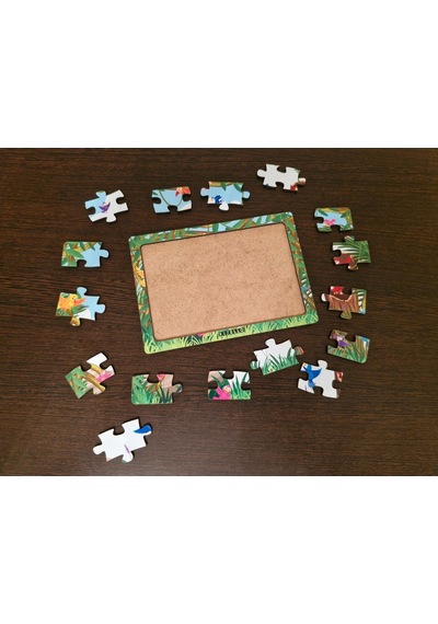 Kuşlar 16 Parça Eğitici Öğretici Ahşap Çocuk Puzzle Yapboz Bebek Çocuk Oyuncak