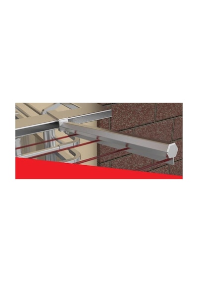 Asvera Balkon Çamaşır Kurutmalık Askılığı Kare Küpeşte Balkon Askısı 80x30 Mm Bronz