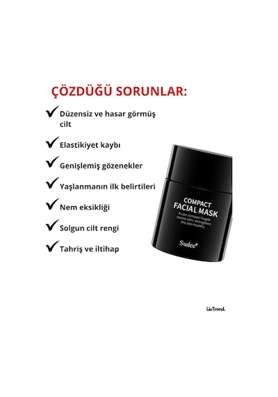 Sudee Compact Facial Mask 52 Ml Yaşlanma Karşıtı Ve Cilt Bariyerini Güçlendirici Gece Maskesi
