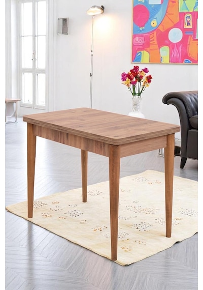 Damla Hilal Mdf Mutfak Masa Sandalye Takımı 60x100cm Çam